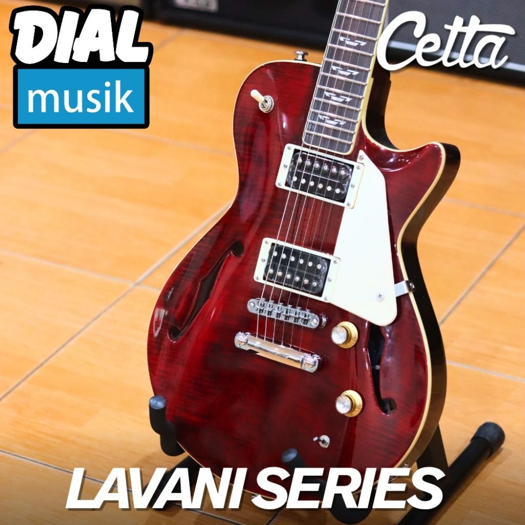 Jual Cetta Lavani DLX Series Electric Guitar Transparent Red Burst ...