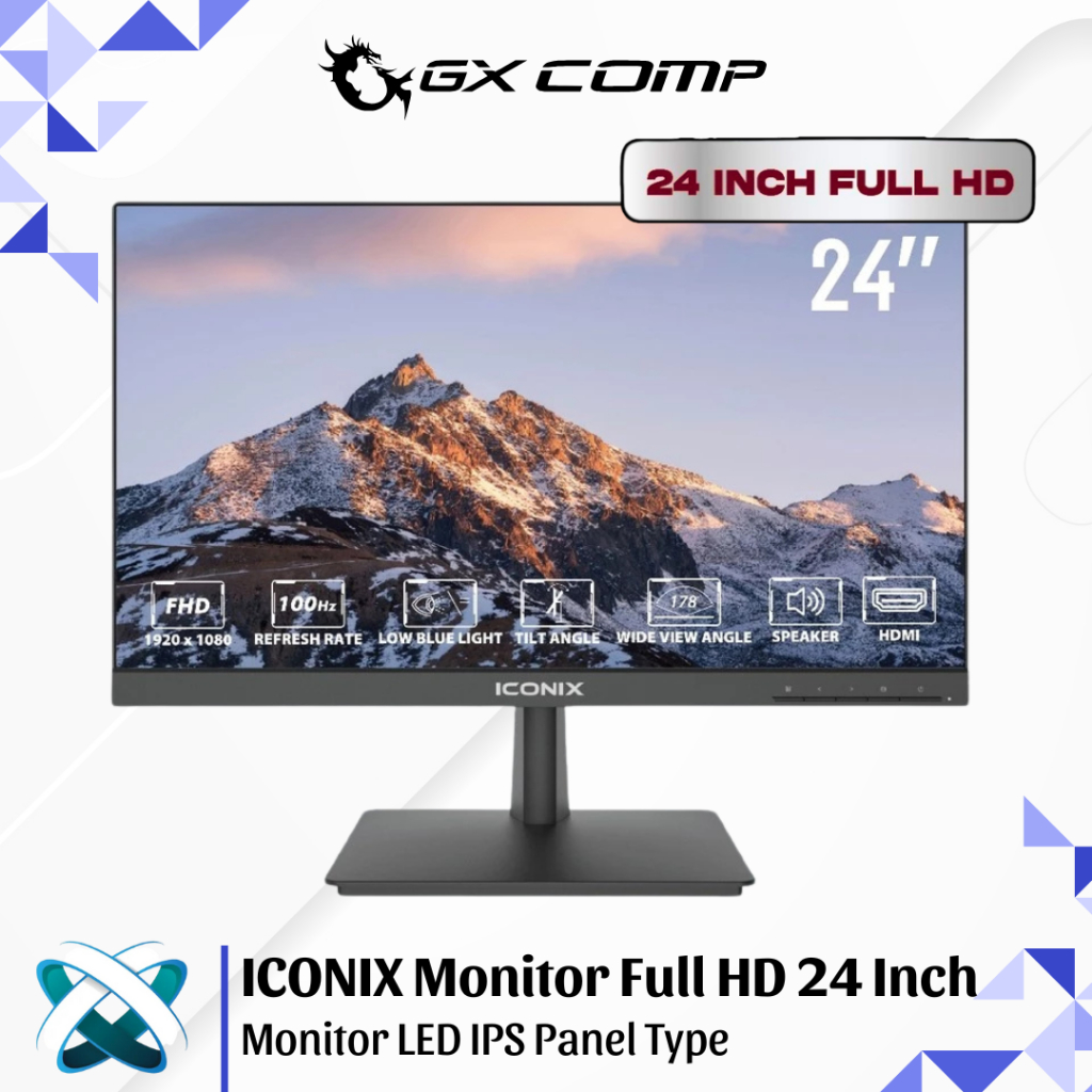 Jual Monitor Iconix 24 Inch | Gaming / Office Monitor | Full HD | IPS ...