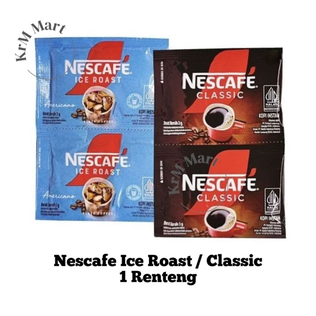 Jual Nescafe Classic Ice Roast Americano 1 renteng renceng isi 10 ...