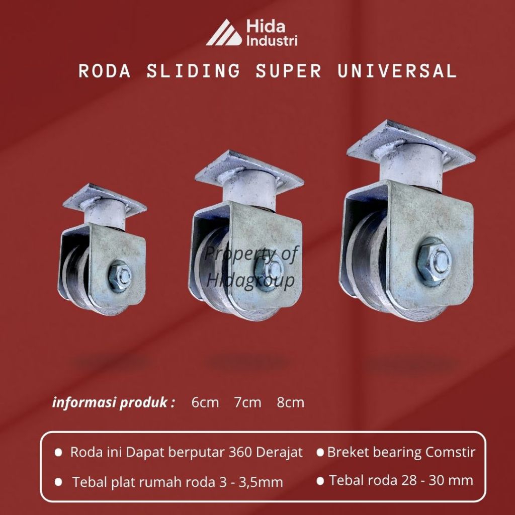 Jual Roda sliding new heavy duty roda sliding pagar lipat roda pagar ...