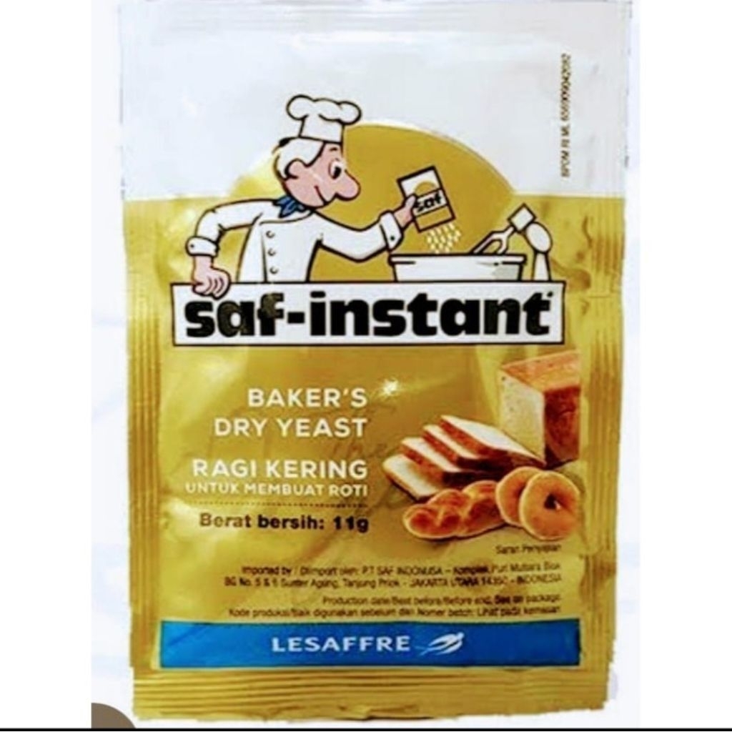 Jual Ragi Saf Instant Yeast / Pengembang Adonan Roti sachet 11 gr ...
