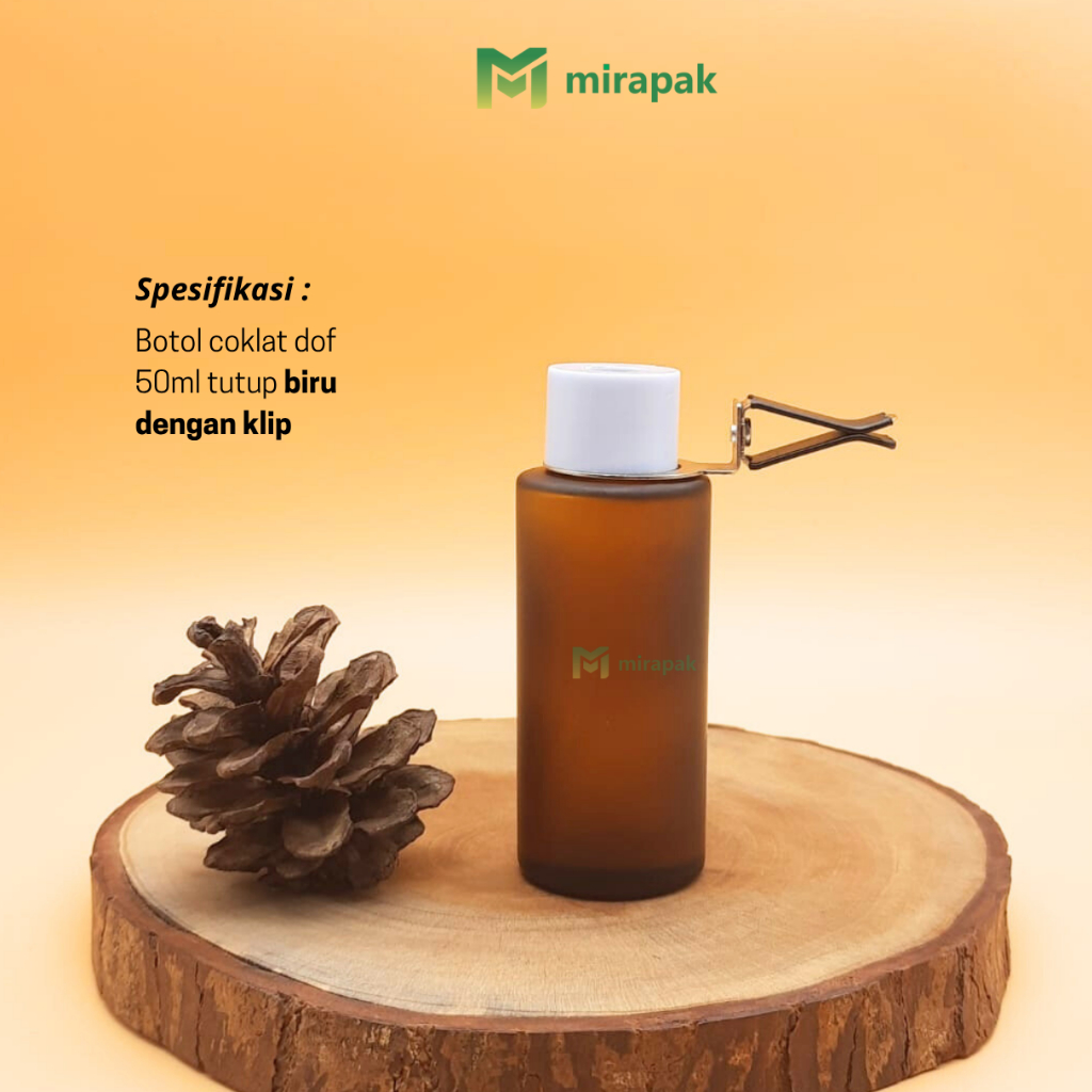 Jual BOTOL REED DIFFUSER 50ML COKLAT DOF FROSTED BAHU DATAR KACA TEBAL ...