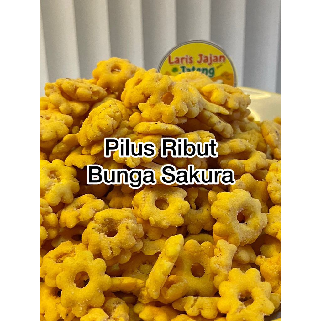 Jual RENYAH VIRAL Pilus Bunga Sakura Pilus Ribut Jajan Jadul Cemilan ...