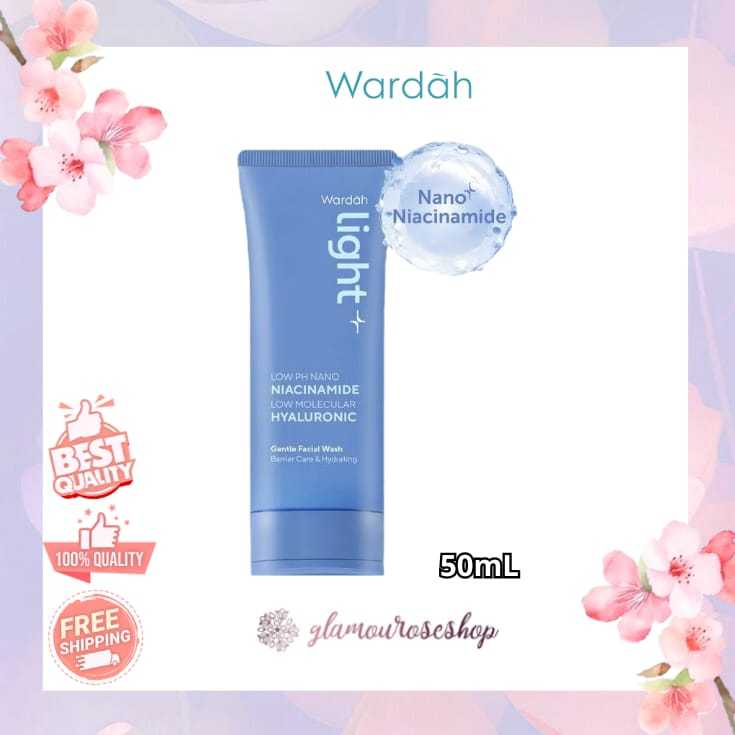 Wardah L+ Low pH Nano Gentle Facial Wash 50 ml KEMASAN TERBARU