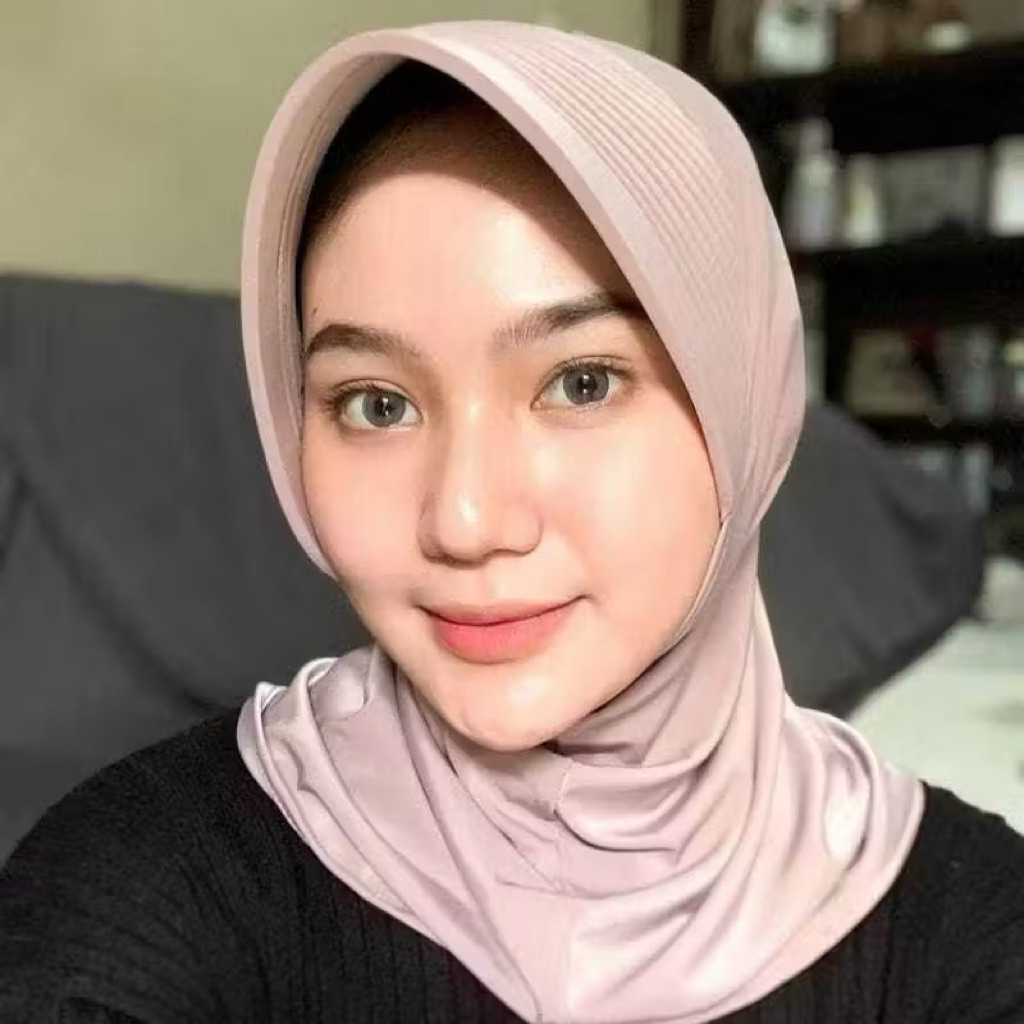 Hijab Bergo Sport Pet Tebal / Jilbab Instan Jersey / Hijab Olahraga / Kerudung Sport Ukuran S/M/L
