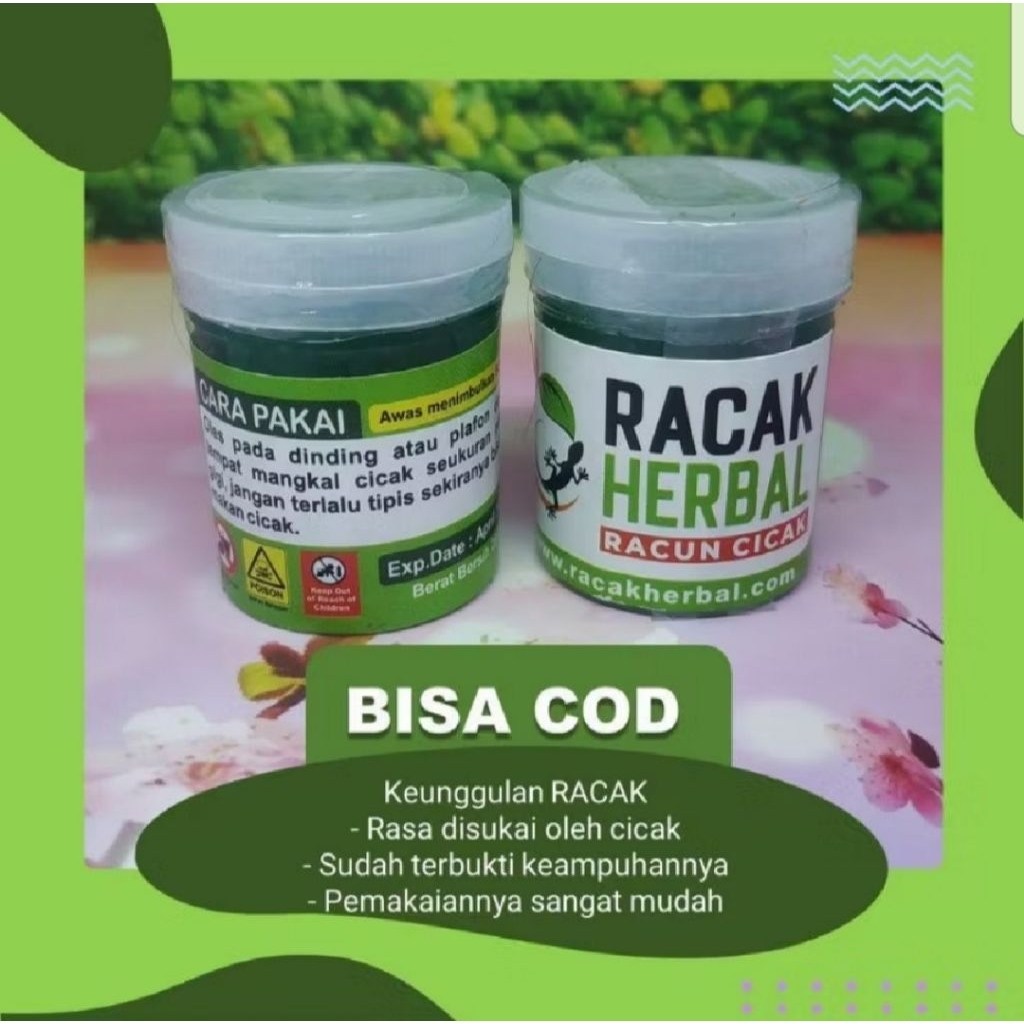 Jual Dapat 2 Pcs Racak Herbal Asli Ampuh Untuk Racun Cicak Dan Tokek ...