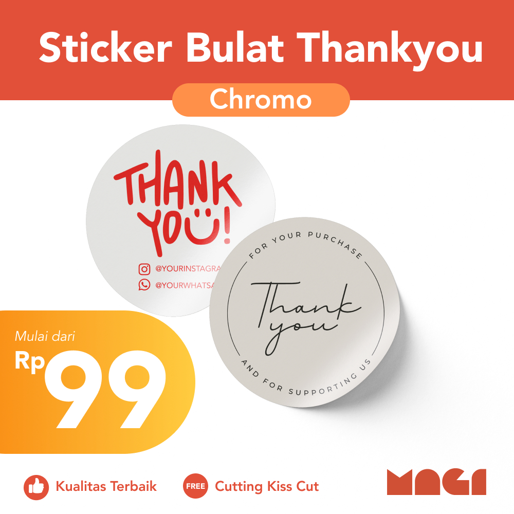 Jual Sticker Custom Label Bulat Kemasan Chromo Label Nama Kemasan Botol ...