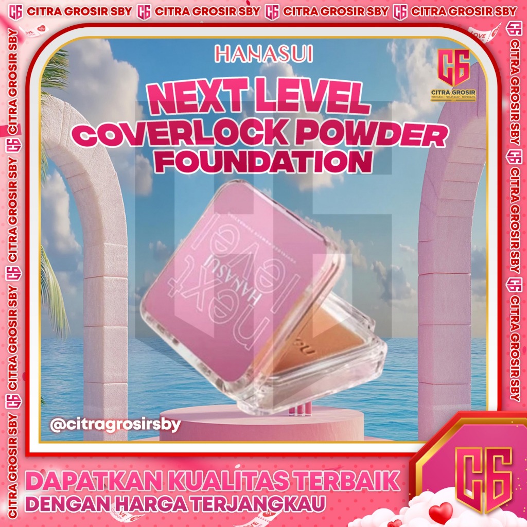 Jual Hanasui Next Level Coverlock Powder Foundation 10gr || Bedak Padat ...