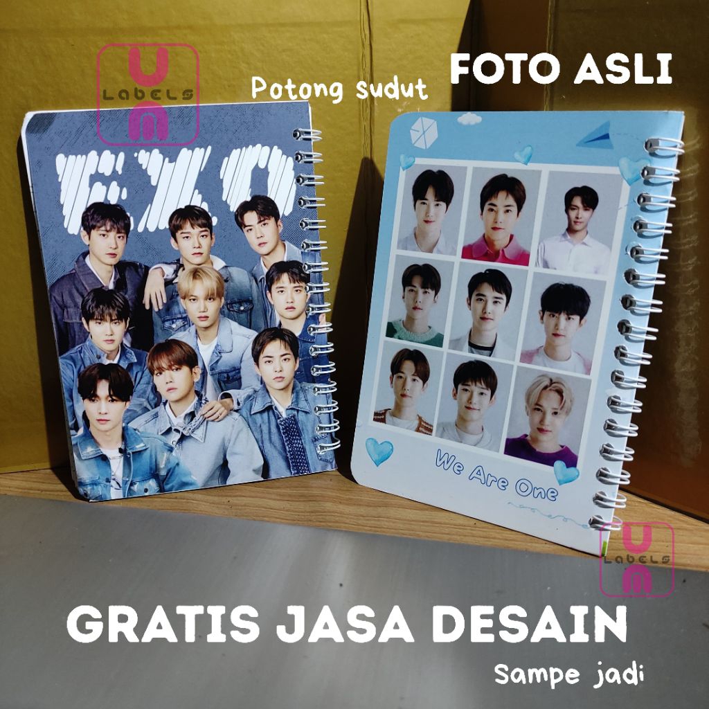 Jual Notebook Custom A6 / Notes Custom Spiral A6 / Note book A6 / isi ...