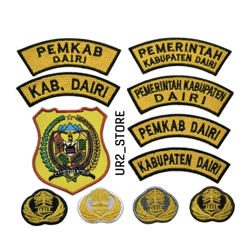 Jual BORDIR BADGE EMBLEM ATRIBUT ASN PNS LOGO KABUPATEN DAIRI | Shopee ...
