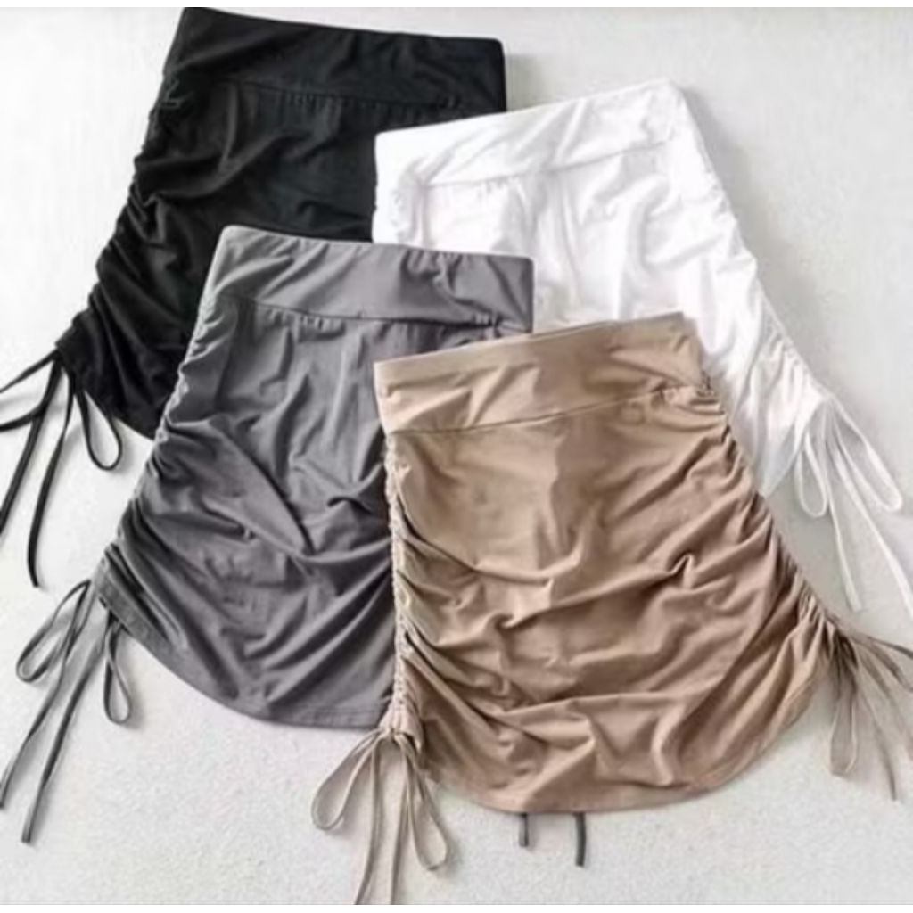 Jual BUNDLING 3 PCS !!! ROK MINI SERUT BAHAN JERSEY (LICIN) // ROK MINI ...