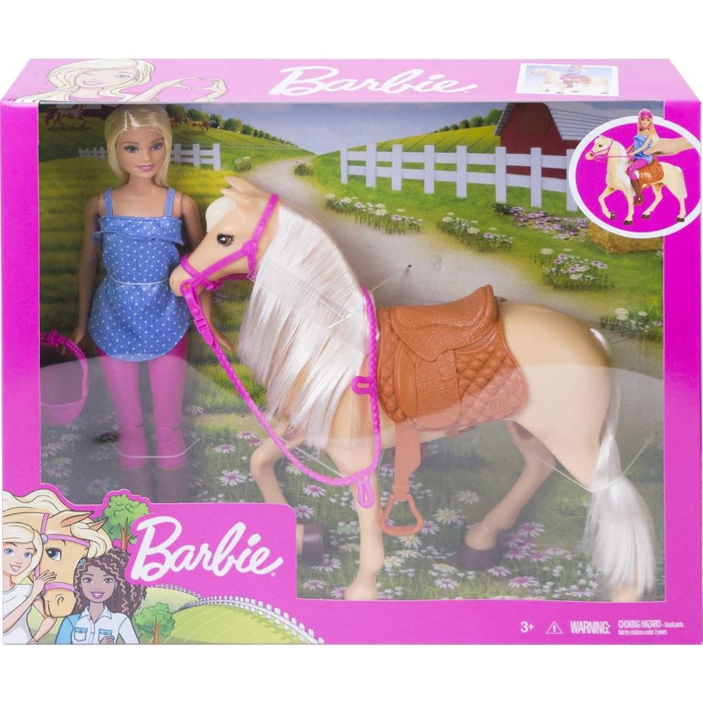 Jual Barbie Playet With Blonde Fashion Doll In Riding Outfit & Light ...