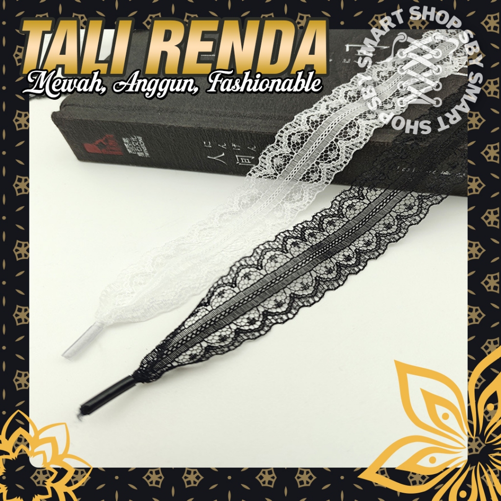 Jual (DD) Tali Sepatu Renda Lace Shoelace Keren Multifungsi Brokat Lucu ...