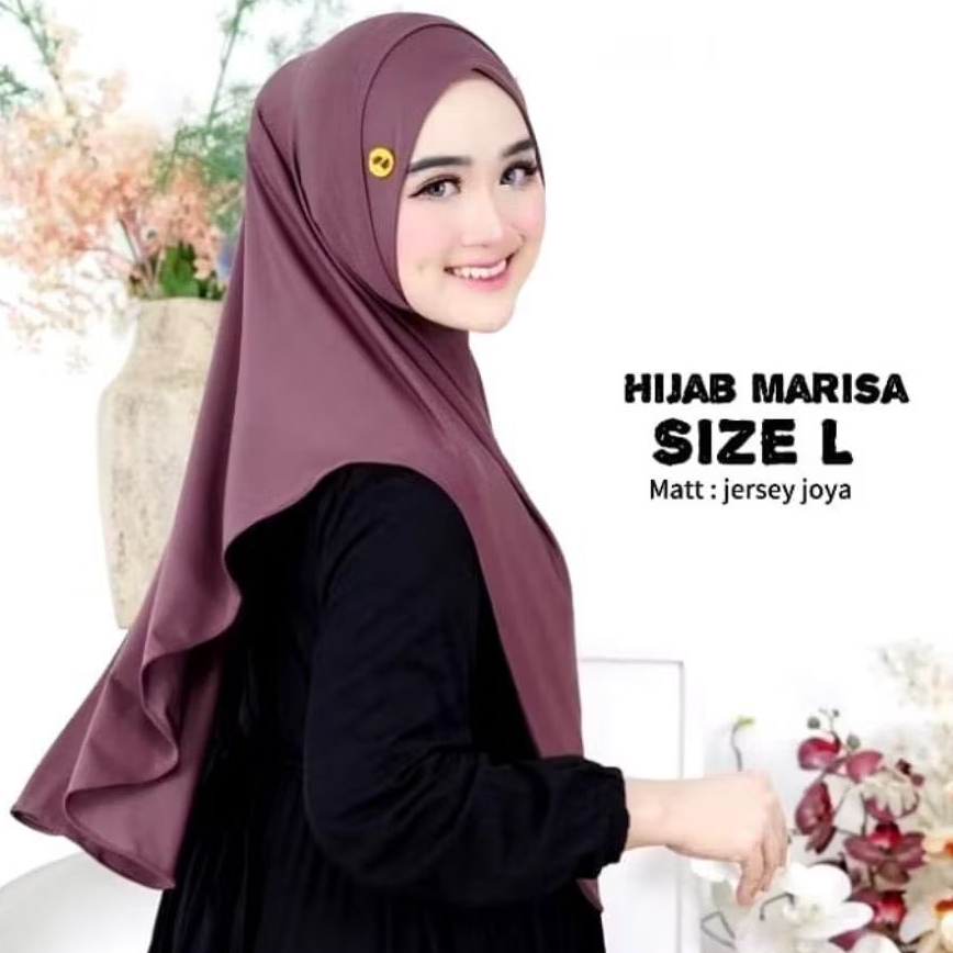 MARISA SIZE L - HIJAB INSTAN DAILY TERBARU HIJAB  TERBARU BAHAN JERSEY ZOYA