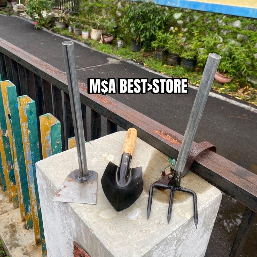 Paket Hemat Isi 3 Pcs Cangkul Garuk Rumput -alat Pembersih Gulma Pemotong Berkeb - foto 3