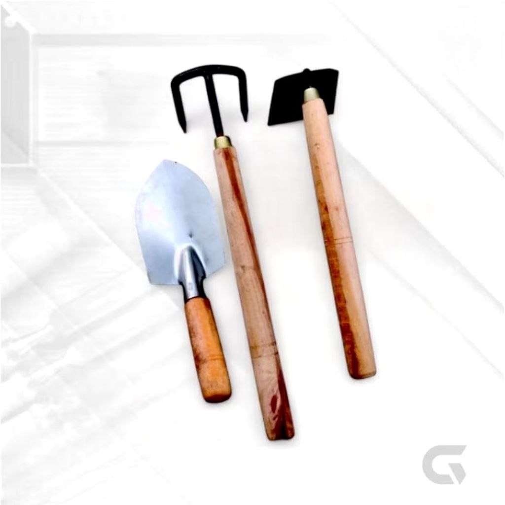 Paket Hemat Isi 3 Pcs Cangkul Garuk Rumput -alat Pembersih Gulma Pemotong Berkeb - foto 5