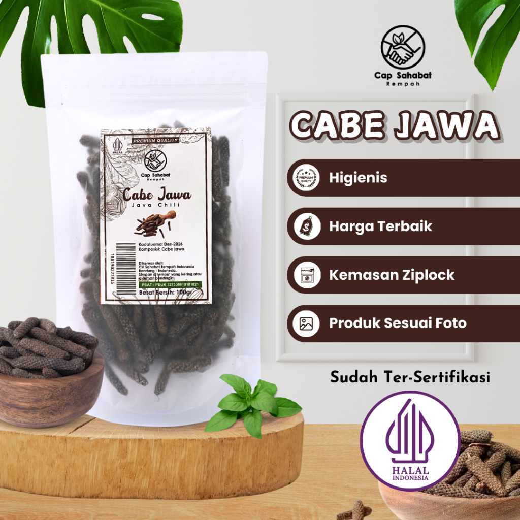 Jual 100gr Cabe Jawa / Java Chili / Rempah / JSR 100% PREMIUM QUALITY ...
