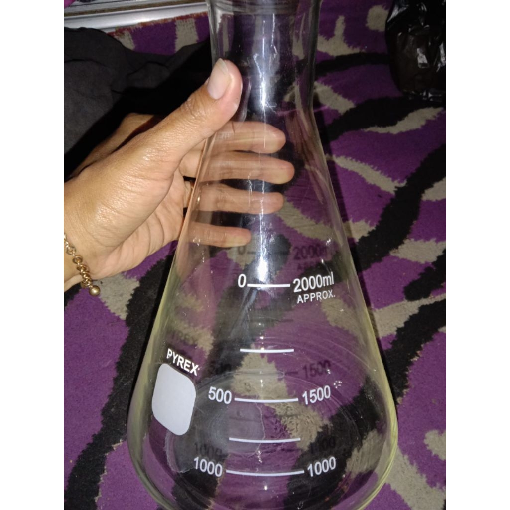 Jual erlenmeyer 2000ml merk pyrex | Shopee Indonesia