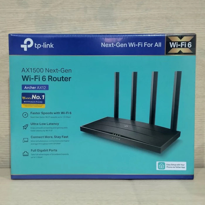 Jual TP-Link Archer AX12 AX1500 Wi-Fi 6 Wireless Dual-Band Gigabit ...