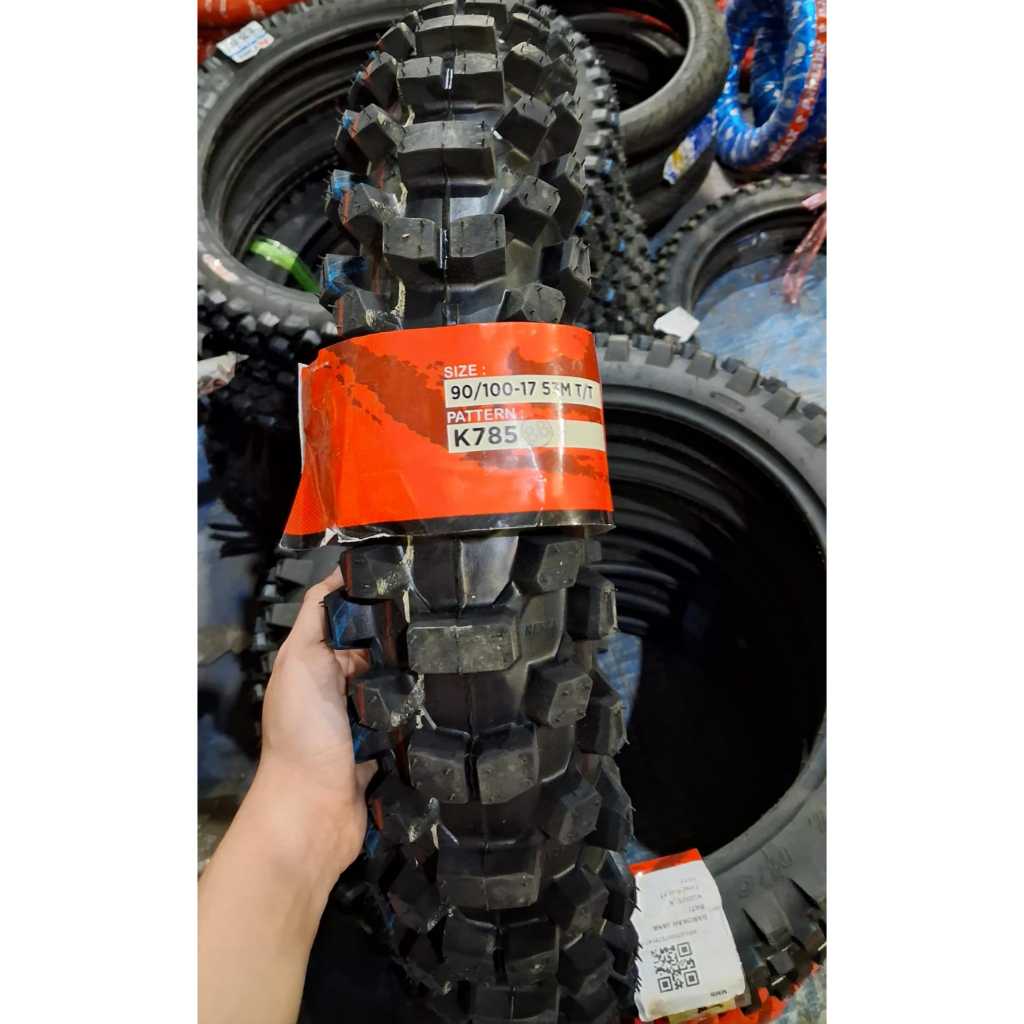 Juego De Neumáticos Kenda K785 Millville II 70/100-17 Y 90/100-14 Para Motos Cross 85cc
