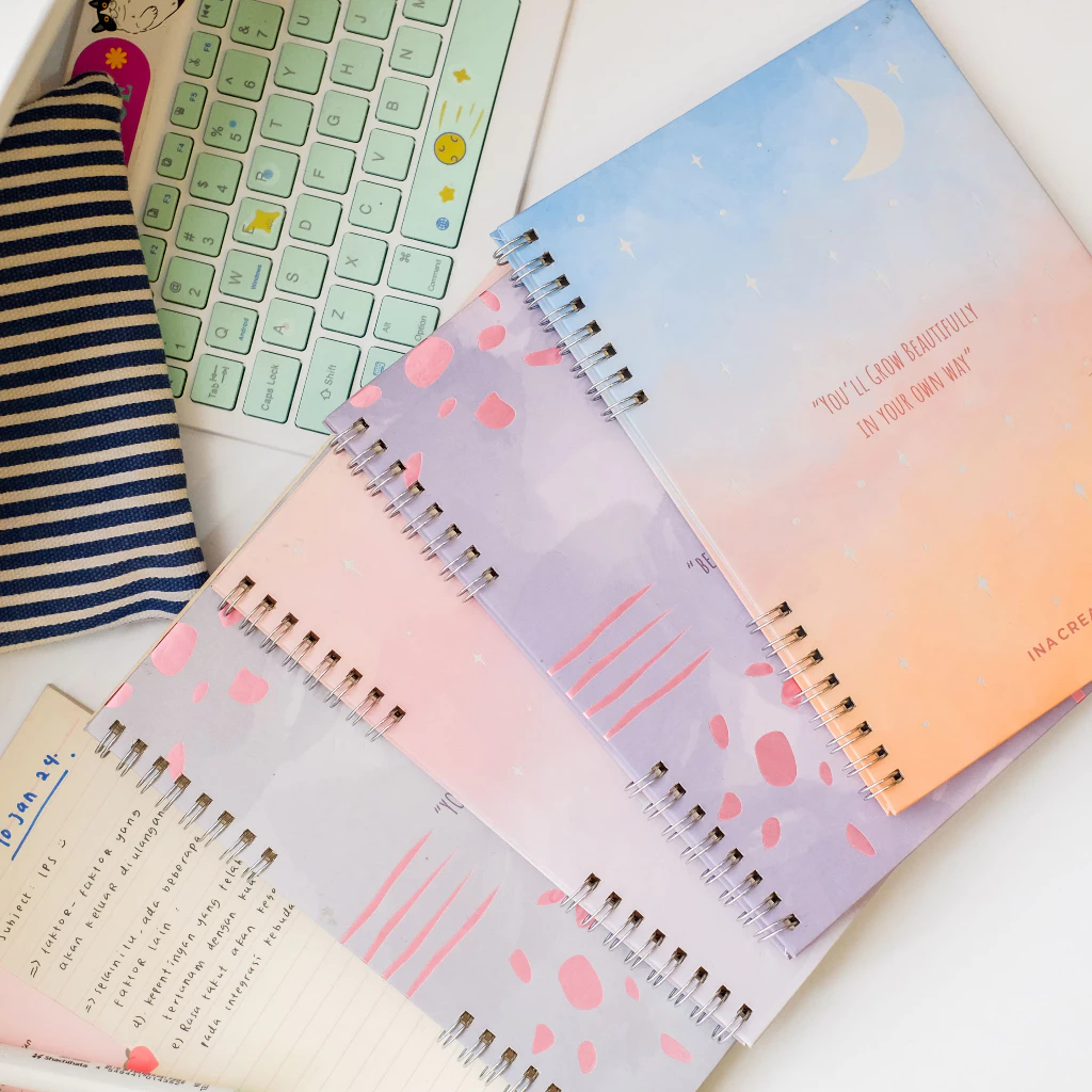 Jual INA CREATIVE FOIL SPIRAL A5 NOTEBOOK 40 PAGES | Shopee Indonesia
