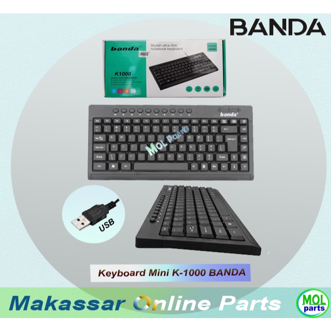 Jual Keyboard Mini USB Kabel Keyboard Laptop PC Computer Komputer K1000 ...