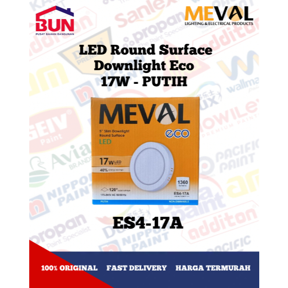Jual [BUN] Meval LED Downlight Eco Series Hemat Energi || Meval Inbow ...