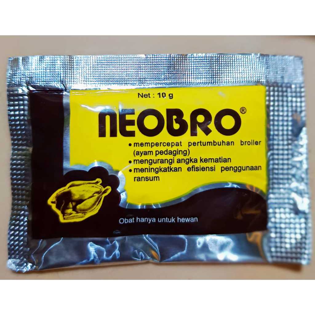 Jual Neobro 10g Vitamin Ayam Broiler Pedaging || Neobro 10g Penggemuk ...