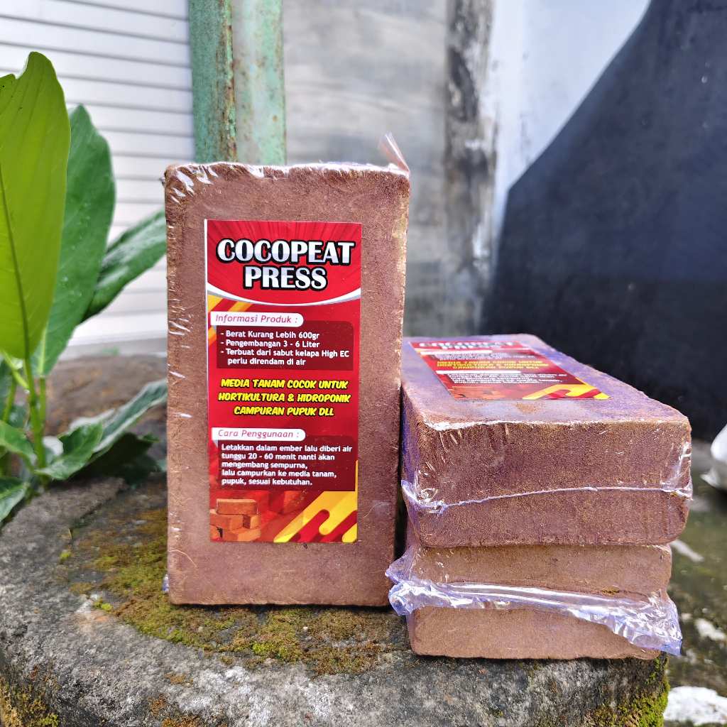 Cocopeat Press 600 gr - Blok Siap Pakai, Media Tanam Organik Berkualitas