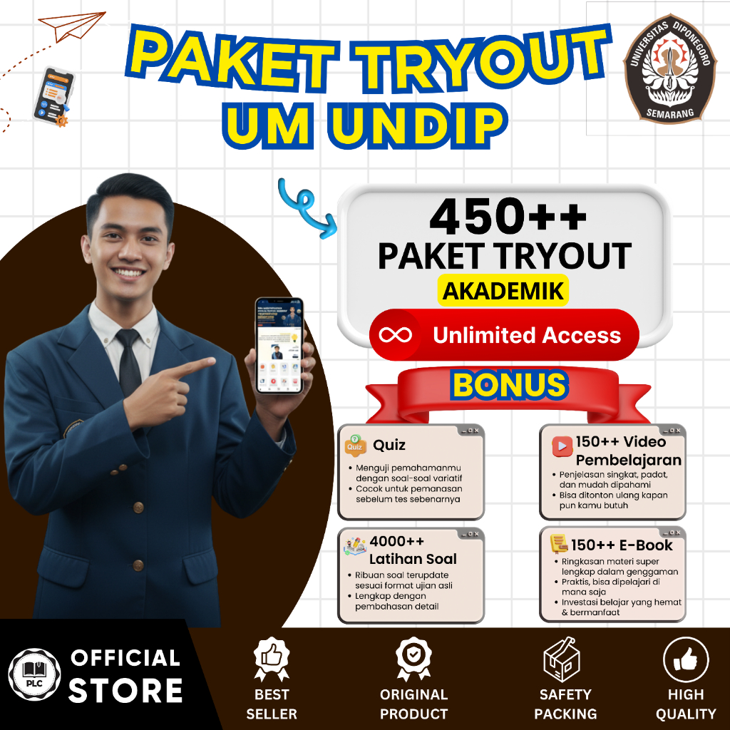 Tryout Online UM UNDIP 2026 Lengkap Aplikasi CAT CBT UM UNDIP 2026 + Pembahasan
