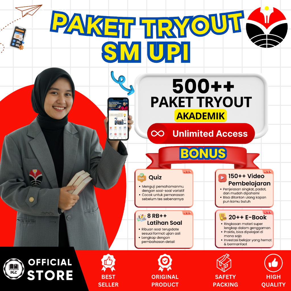 Tryout Online SM UPI 2026 Lengkap Aplikasi CAT CBT Online SM UPI 2026 Tryout UPI