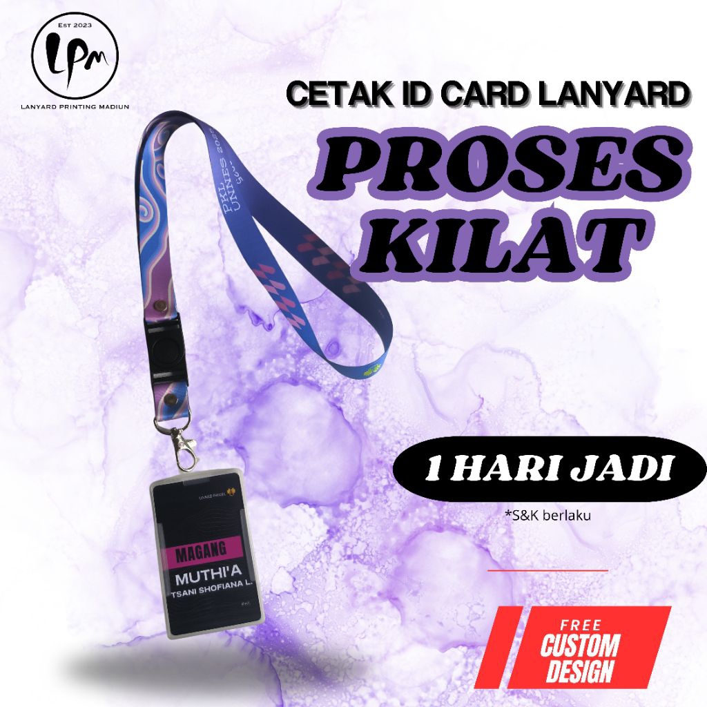 Jual (PAKET KOMPLIT) ID CARD+LANYARD+FRAME | Shopee Indonesia