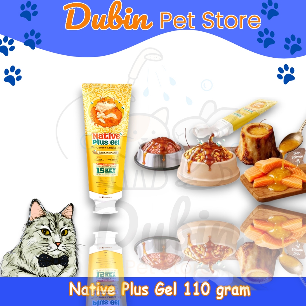 Jual Olive Care Vitamin Kucing NATIVE+ PLUS GEL GOLDEN LIQUID 110g ...