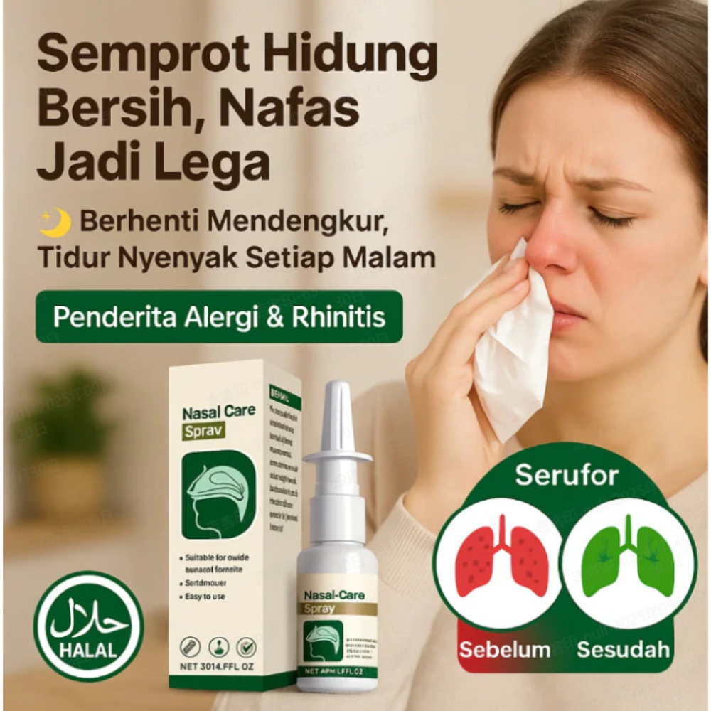 Jual Nasal Care Spray Semprot Hidung Sinusitis Semprot Hidung Pelega ...
