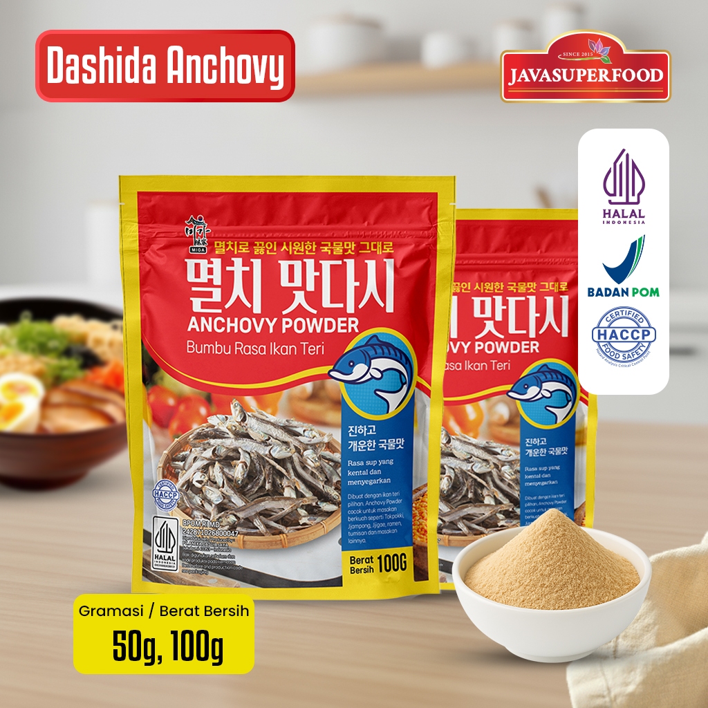 Jual [HALAL] DASIDA ANCHOVY POWDER BUMBU RASA IKAN TERI (50G/100G ...