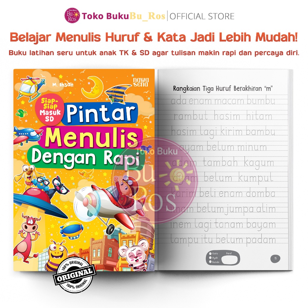 Jual Buku Anak Tk Paud Belajar Menulis Anak Tk Pintar Menulis Dengan ...