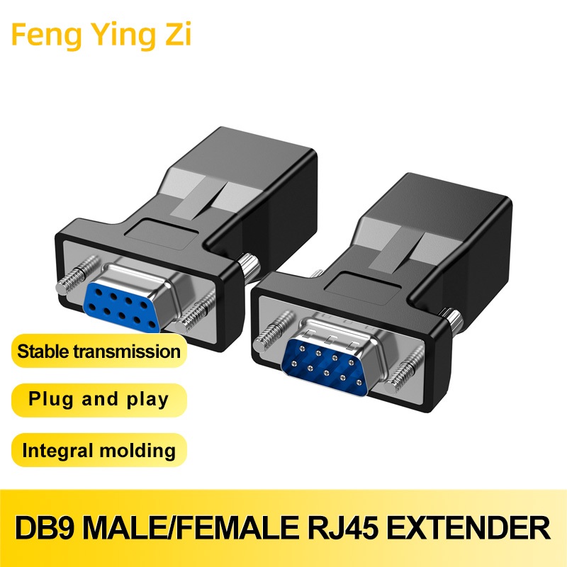 Jual RS232 DB9 COM SERIAL TO RJ45 ETHERNET MALE OR FEMALE | Shopee ...