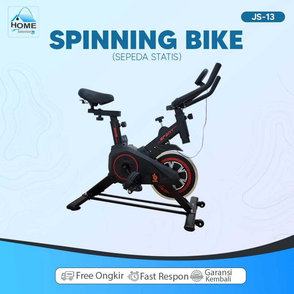 Jual Alat Fitness Spinning Bike LCD Monitor Adjustable Seat Exercise ...