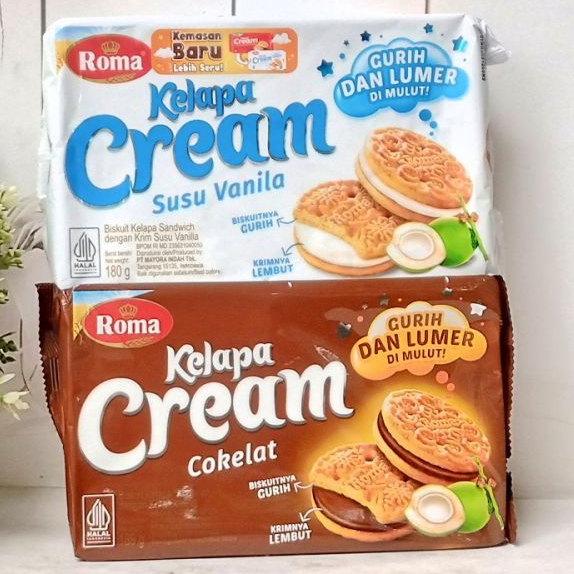 Jual ROMA BISKUIT KELAPA CREAM PACK 174gr | Shopee Indonesia