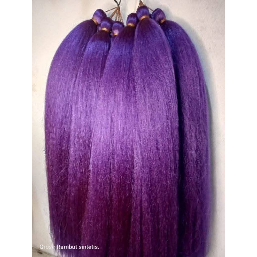 Jual rambut Cemara polos, warna ungu. | Shopee Indonesia