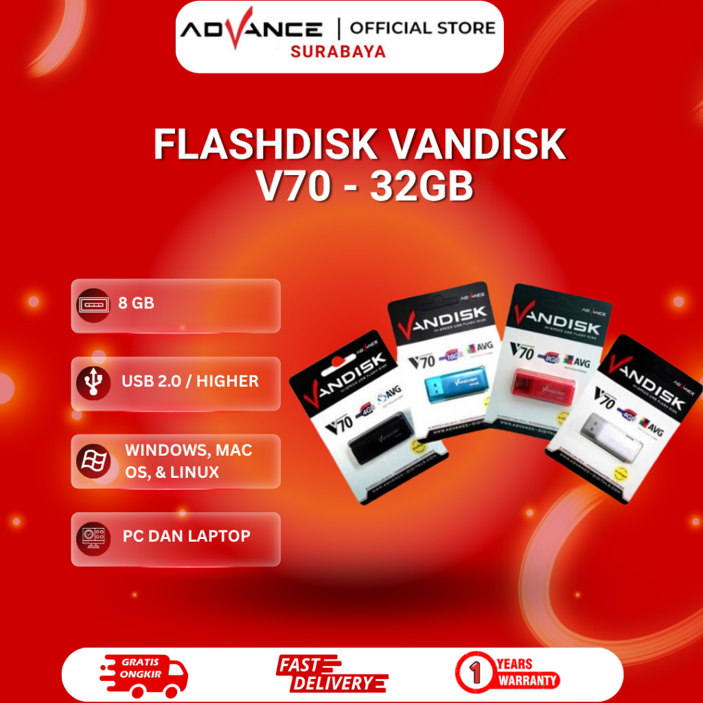 Jual Flash Disk / Flashdisk Vandisk V70 32GB | Shopee Indonesia