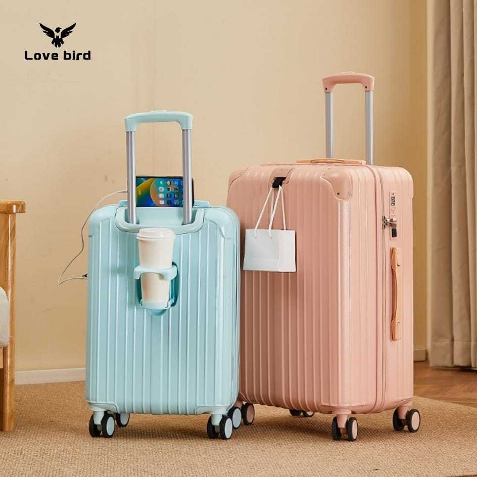 Jual Love Bird Koper Kabin Travel 20 Inch USB charger Koper Bagasi 22 ...