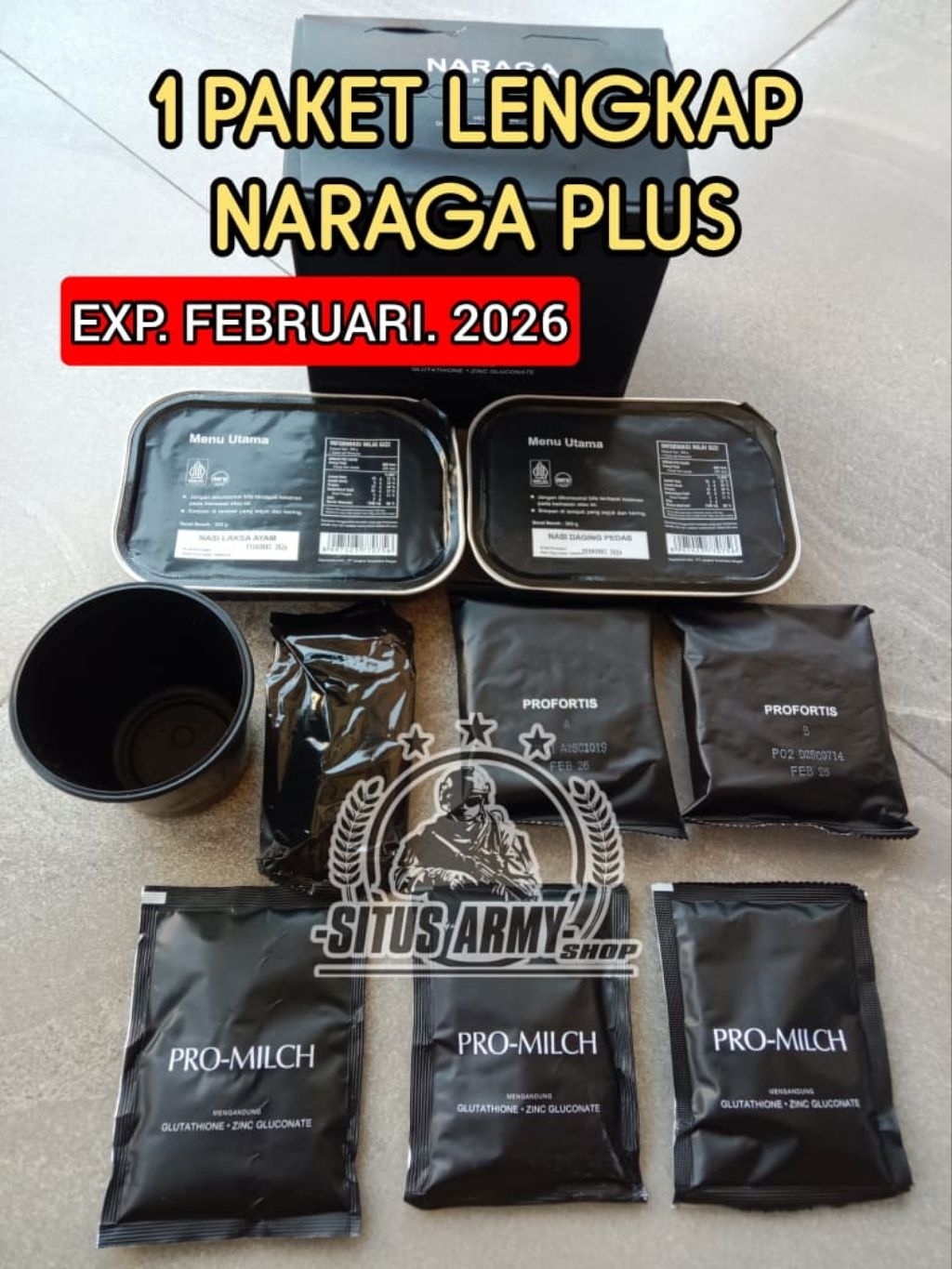 Jual ransum tni. ransum naraga plus asli jatah tni exp. JUNI 2026 | 1 ...