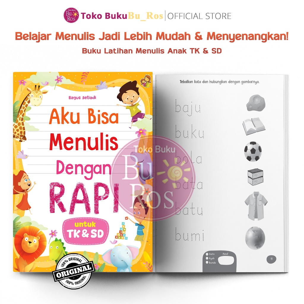Jual Buku Belajar Menulis - Aku Bisa Menulis Dengan Rapi Untuk TK & SD ...