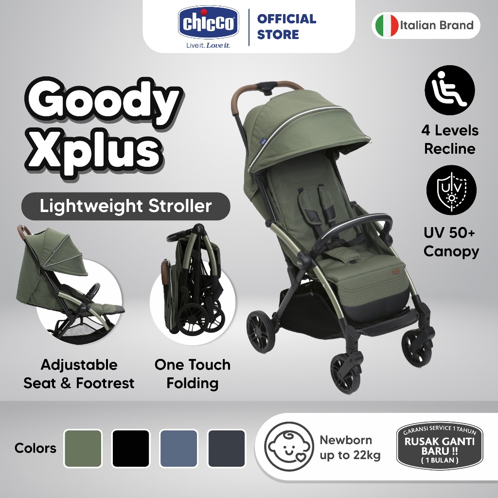 Chicco Goody XPlus Stroller Kereta Dorong Bayi Kereta Bayi Stroller  Bayi Stroller Anak