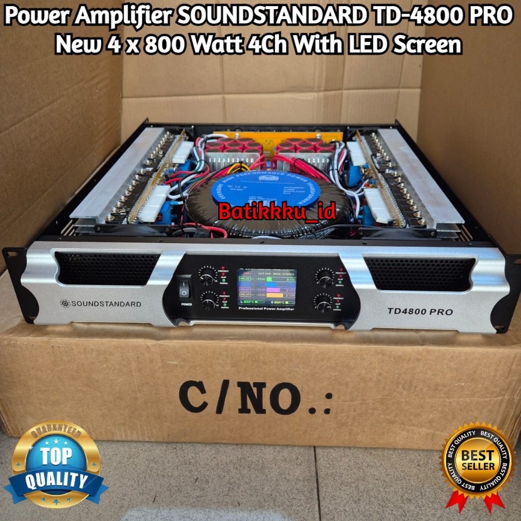 Jual POWER SOUNDSTANDARD TD 4800 PRO TD4800 PRO NEW WITH LED SCREEN 4CH ...
