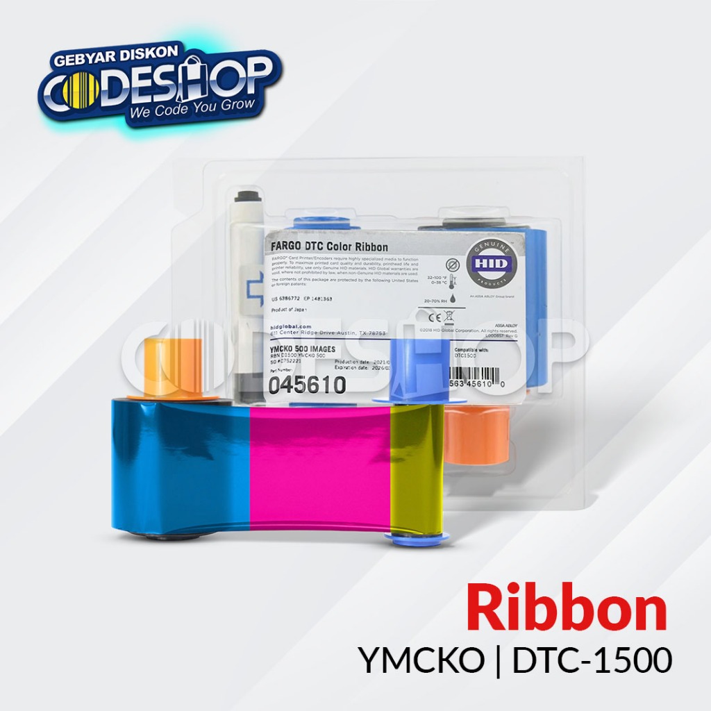 Jual Fargo DTC1500 Ribbon Color YMCKO 500 Images Prints Tinta Warna ...