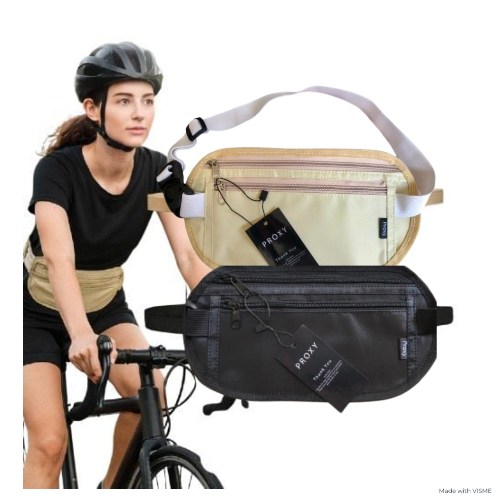 Jual COD I Tas Jogging Sepeda Hidden Saku Passport Slim Ringan Anti ...