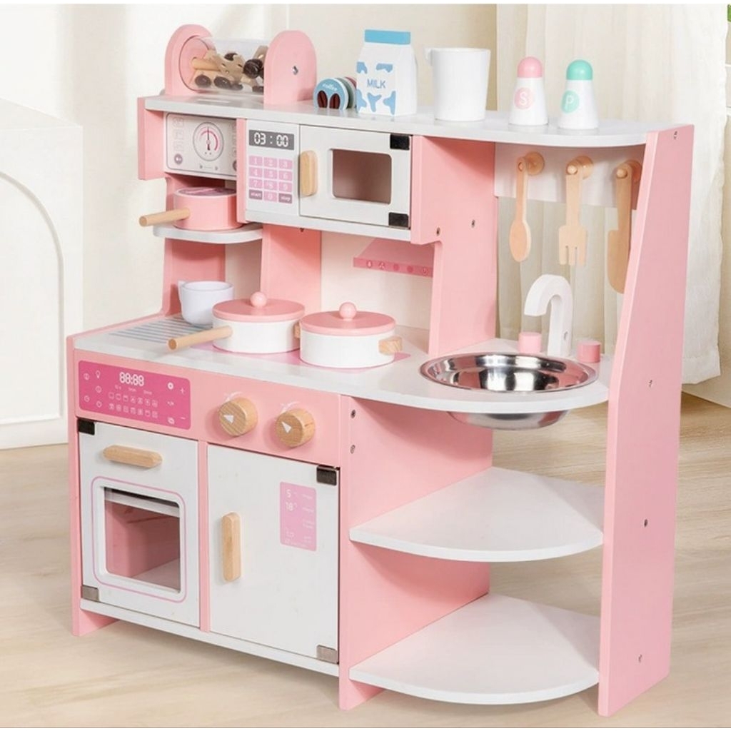 Jual Wooden Kitchen set Mulberry Multifungtion-mainan anak-anak-pretend ...