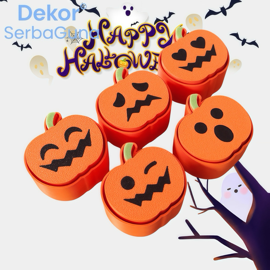 Jual Gantungan Kunci Halloween Labu Anti Stress Tombol Press Lentur ...